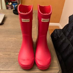 Hunter for target girls red boots